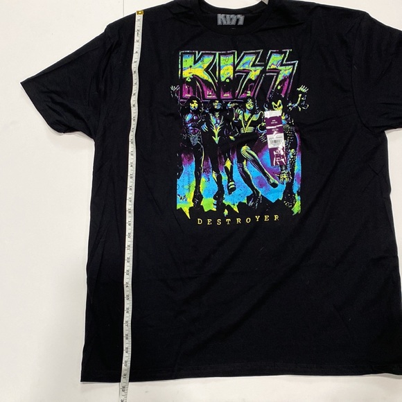 Rock Band KIZZ NWT MENS Black Graphic Short Sleeve T-shirt. SIZE 2XL - Picture 7 of 8